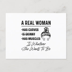 Cartão Postal Aniversário da Mãe uma Verdadeira Mulher