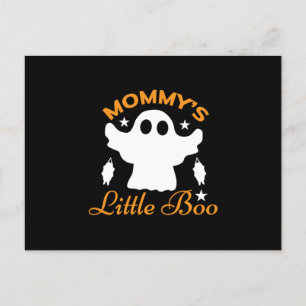 Cartão Postal Aniversário da Mamãe no Halloween Little Boo