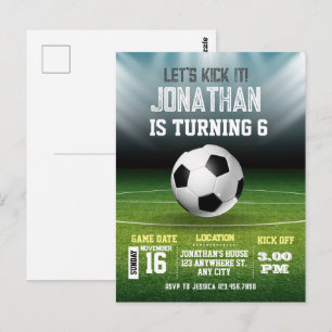 Cartão Postal Aniversário de 1 ano do Sports Kids Soccer