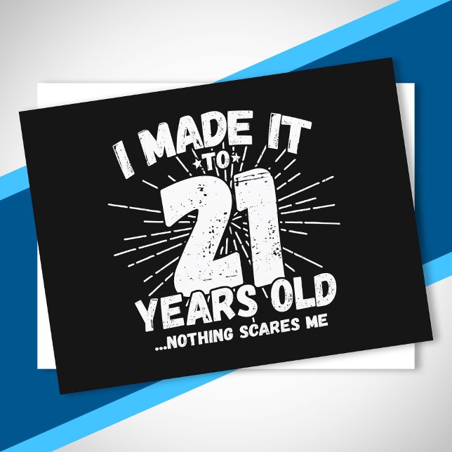 Cartão Postal Aniversário de 21 Anos - Meme de Aniversário - 21º (Criador carregado)