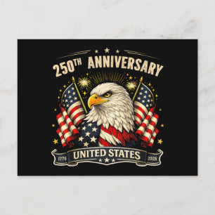 Cartão Postal Aniversário de 250 anos da Independência dos EUA 1