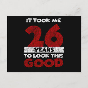 Cartão Postal Aniversário de 26 Anos Me Deixou Bem aos 26 Anos d