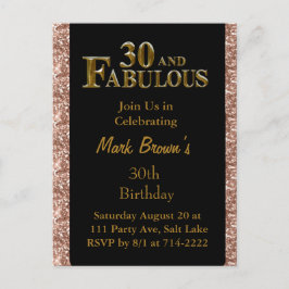 Cartão Postal Aniversário de 30 anos