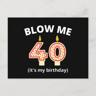 Cartão Postal Aniversário de 40 anos