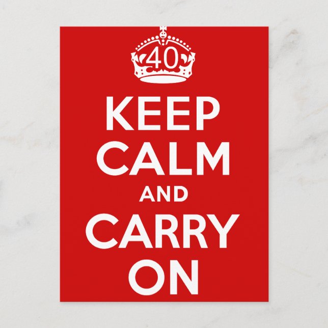 Cartão Postal aniversário de 40 anos (Frente)