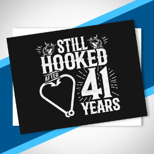 Cartão Postal Aniversário de 41 anos de casados ​​fofos