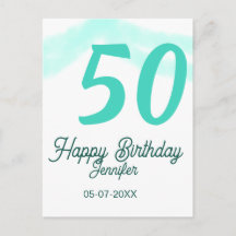 aniversário de 50 anos adicione nome data ano verd