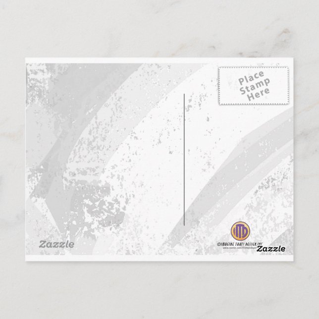 Cartão Postal Aniversário de 60 Década Azul (Verso)