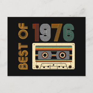 Cartão Postal Aniversário de 70 anos Vintage 1976 Feito em 1976