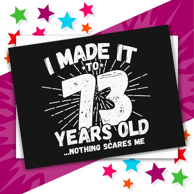 Cartão Postal Aniversário de 73 Anos Sarcástico Meme Engraçado (Criador carregado)