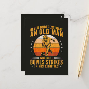 Cartão Postal Aniversário de 80 anos do Vô Bowling