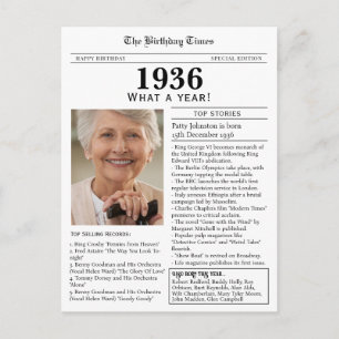 Cartão Postal Aniversário de 90 anos de jornal de 1936