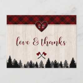 Cartão Postal Aniversário de Casamento de LumberJack e Jill Obri