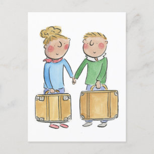 Cartão Postal Aniversário de Couro