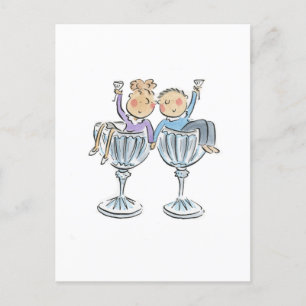 Cartão Postal Aniversário de Cristal