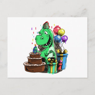 Cartão Postal Aniversário de Dinossauro 6