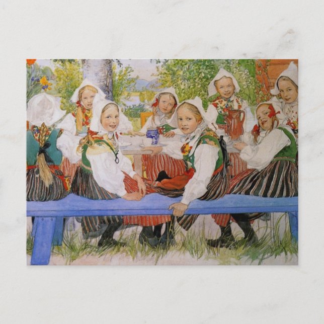 Cartão Postal Aniversário de Kersti 1909 (Frente)