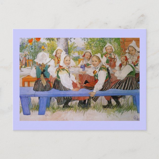 Cartão Postal Aniversário de Kersti 1909 (Frente)