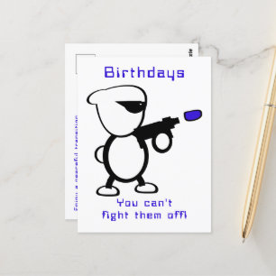 Cartão Postal Aniversário de Luta Contra o Alien