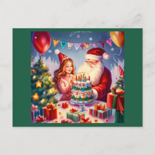 Cartão Postal Aniversário de Natal 8