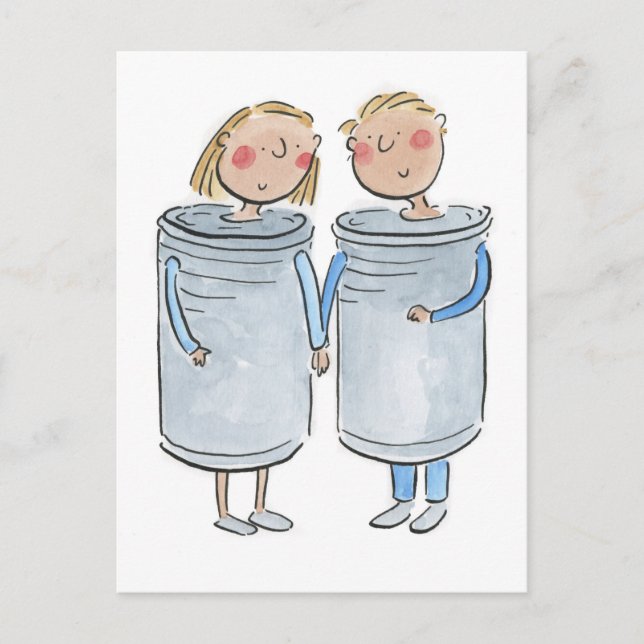 Cartão Postal Aniversário de Tin (Frente)