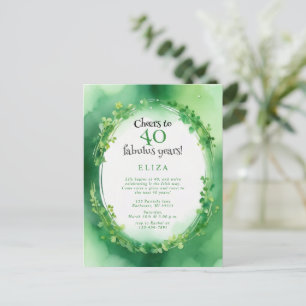 Cartão Postal aniversário de trevo do dia do patrick da rua d'ág