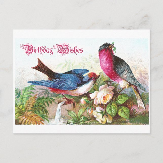 Cartão Postal Aniversário Deseja (Frente)