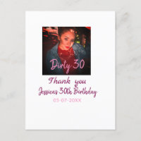 Aniversário Dirty 30 adicionar nome rosa adicionar