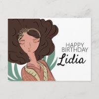 Aniversário do Amante da Personagem Mulher Planta