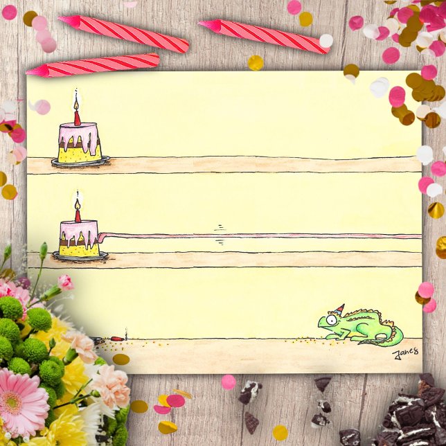 Cartão Postal Aniversário do Camaleão (Criador carregado)