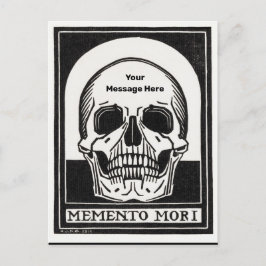 Cartão Postal Aniversário do Esqueleto Personalizado do Partido