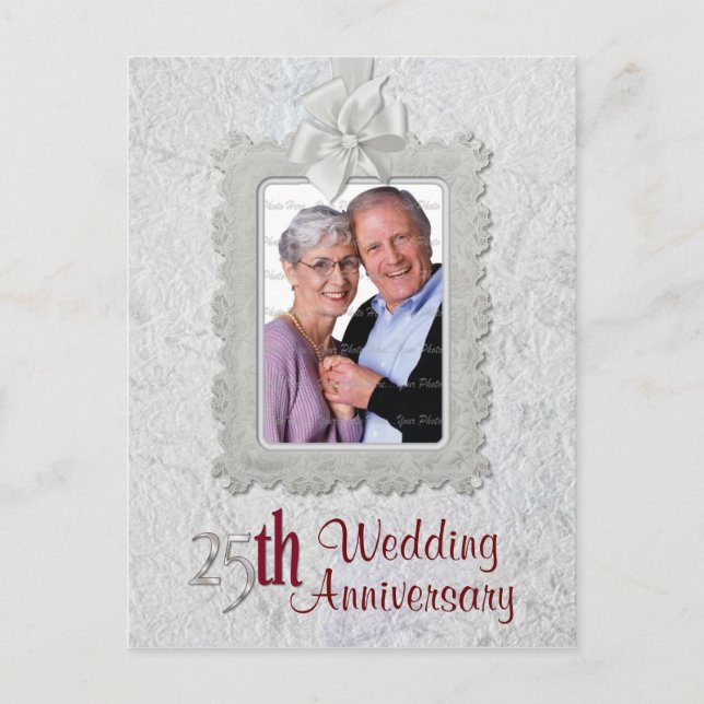 Cartão Postal Aniversário do Silver (Frente)