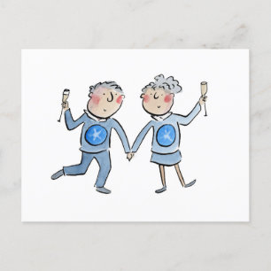 Cartão Postal Aniversário do Star Sapphire