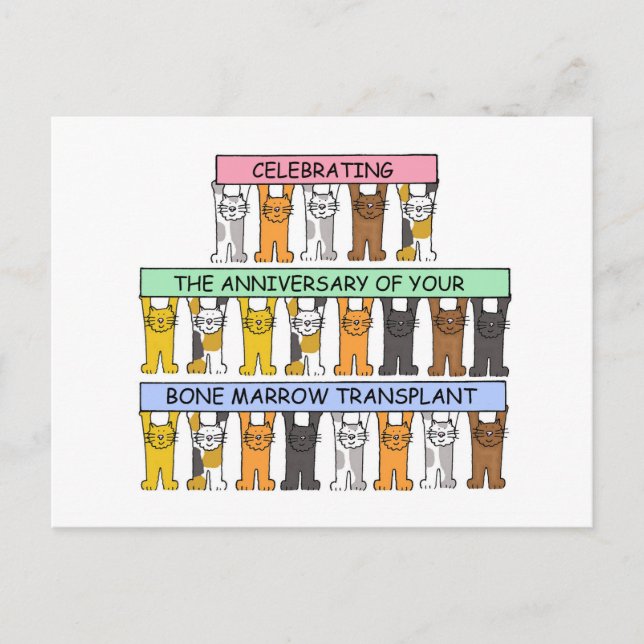 Cartão Postal Aniversário do Transplante da Medula Óssea (Frente)