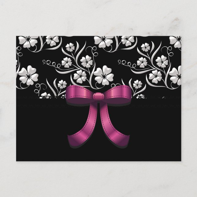 Cartão Postal Aniversário elegante feito sob encomenda do doce (Frente)