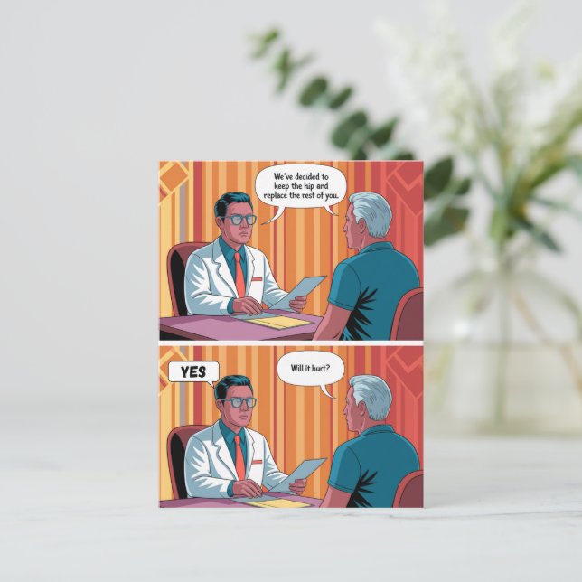 Cartão Postal Aniversário Engraçado Feliz Aniversário Velhice An (Em pé/Frente)