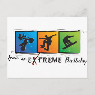 Cartão Postal Aniversário Extremo