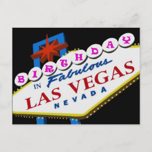 Cartão Postal ANIVERSÁRIO NO Fabuloso Cartão-Postal Las Vegas PI