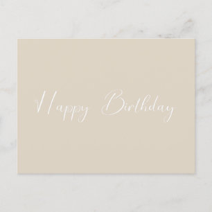 Cartão Postal Aniversário personalizado moderno simples
