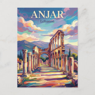 Cartão Postal Anjar Líbano