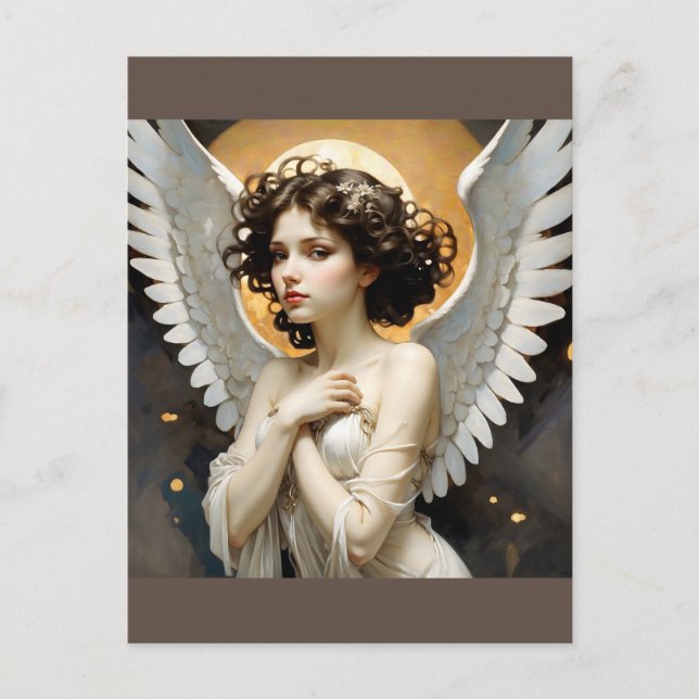 Cartão Postal anjo abençoado que te protege (Frente)