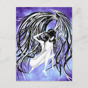 Cartão Postal Anjo Azul Celestial