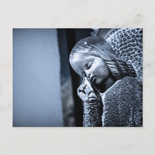 Cartão Postal Anjo Chorando (Frente)