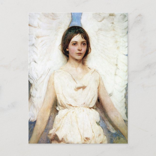 Cartão Postal Anjo de Abbott Handerson Thayer (Frente)