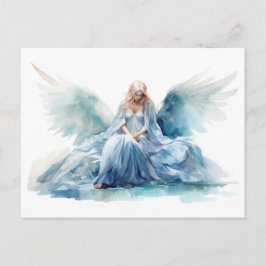 Cartão Postal Anjo de Aquarela 
