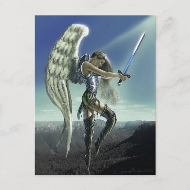 Cartão Postal Anjo de Avenging (Frente)