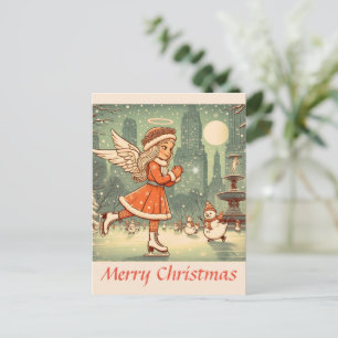 Cartão Postal Anjo de Natal de Nyc