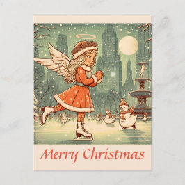 Cartão Postal Anjo de Natal de Nyc