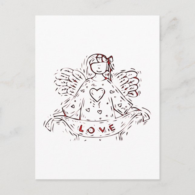 Cartão Postal Anjo do Amor (Frente)