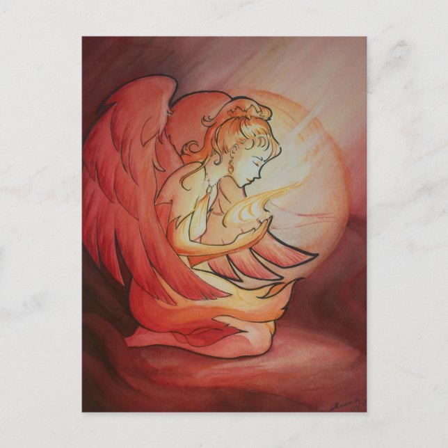 Cartão Postal Anjo do Espírito (Frente)